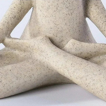 Tranquil Female Yoga Figurine - Resin Home Decor Statue