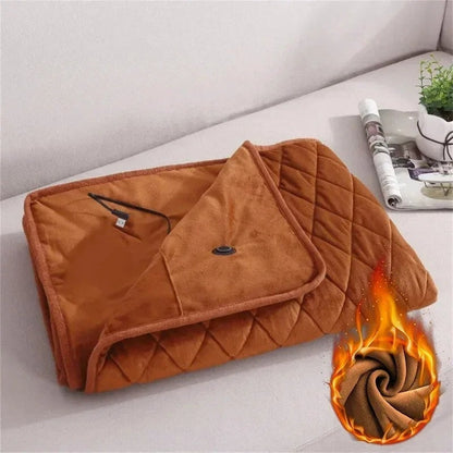 Cozy Electric Throw Blanket for Home and Office Use