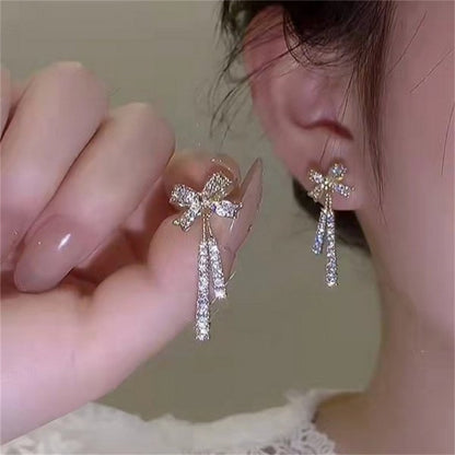 Boho Chic Long Drop Tassel Earrings