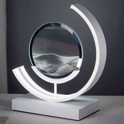 Relaxing Beige Glass Table Lamp