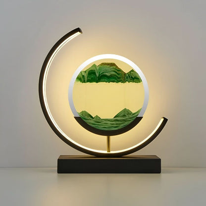 Calming Ocean Table Lamp with Bright Color LED