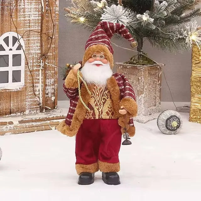 Premium Santa Figure with Gift Sack Decoration