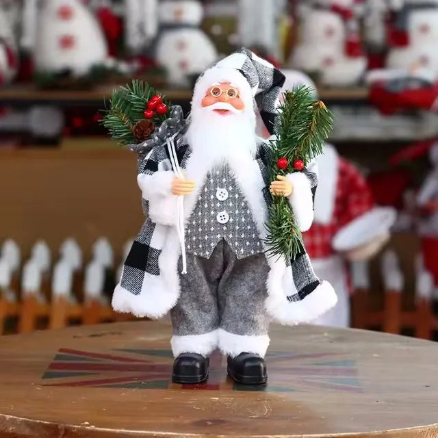 Premium Santa Figure with Gift Sack Decoration