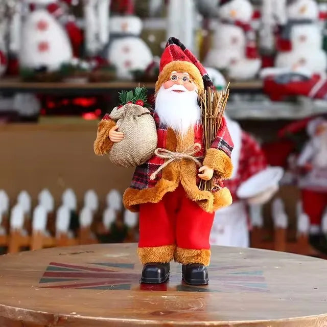 Premium Santa Figure with Gift Sack Decoration