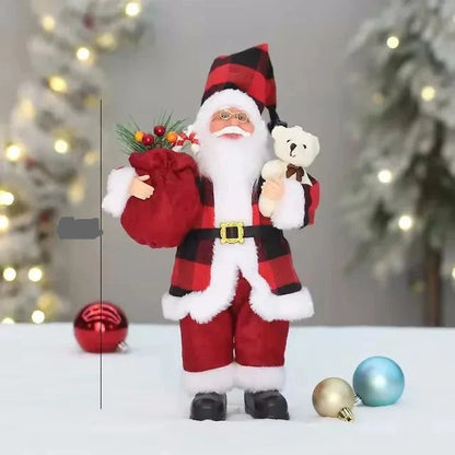 Premium Santa Figure with Gift Sack Decoration