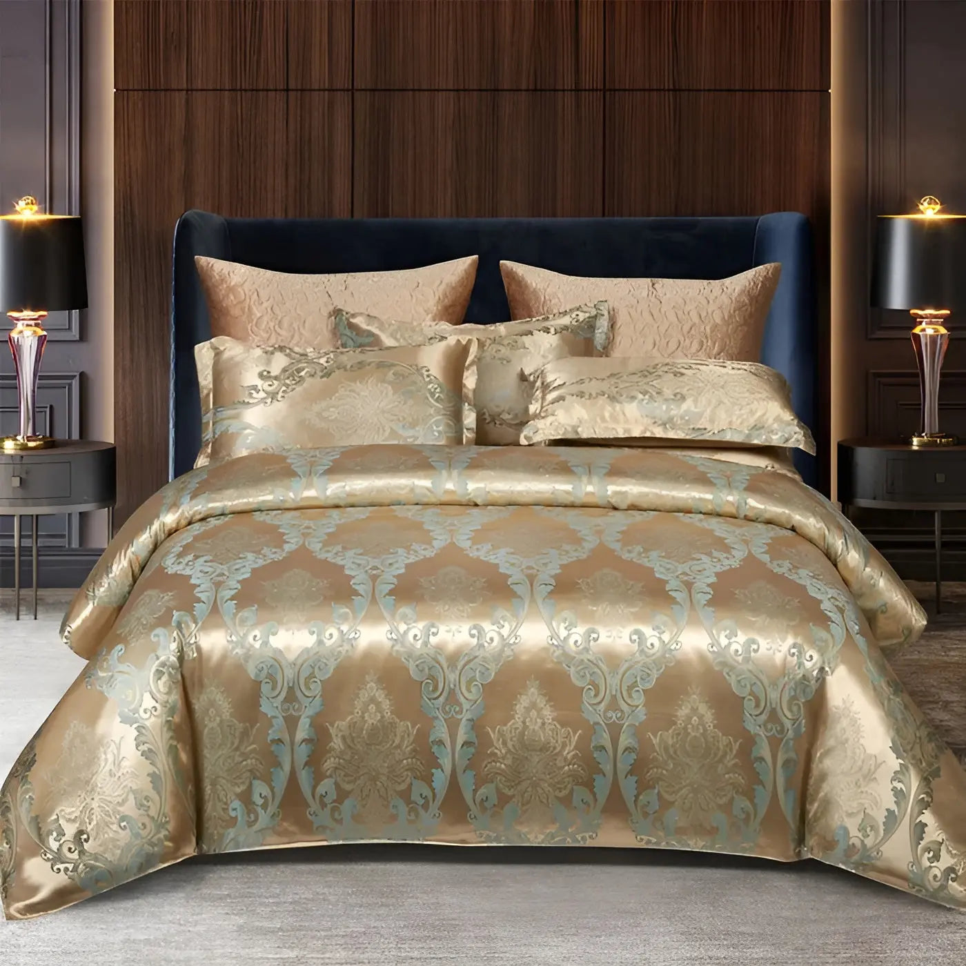 Elegant Soft Silk Bedding Duvet Cover Set