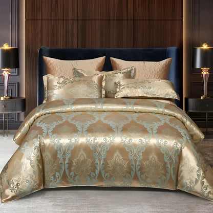 Elegant Soft Silk Bedding Duvet Cover Set