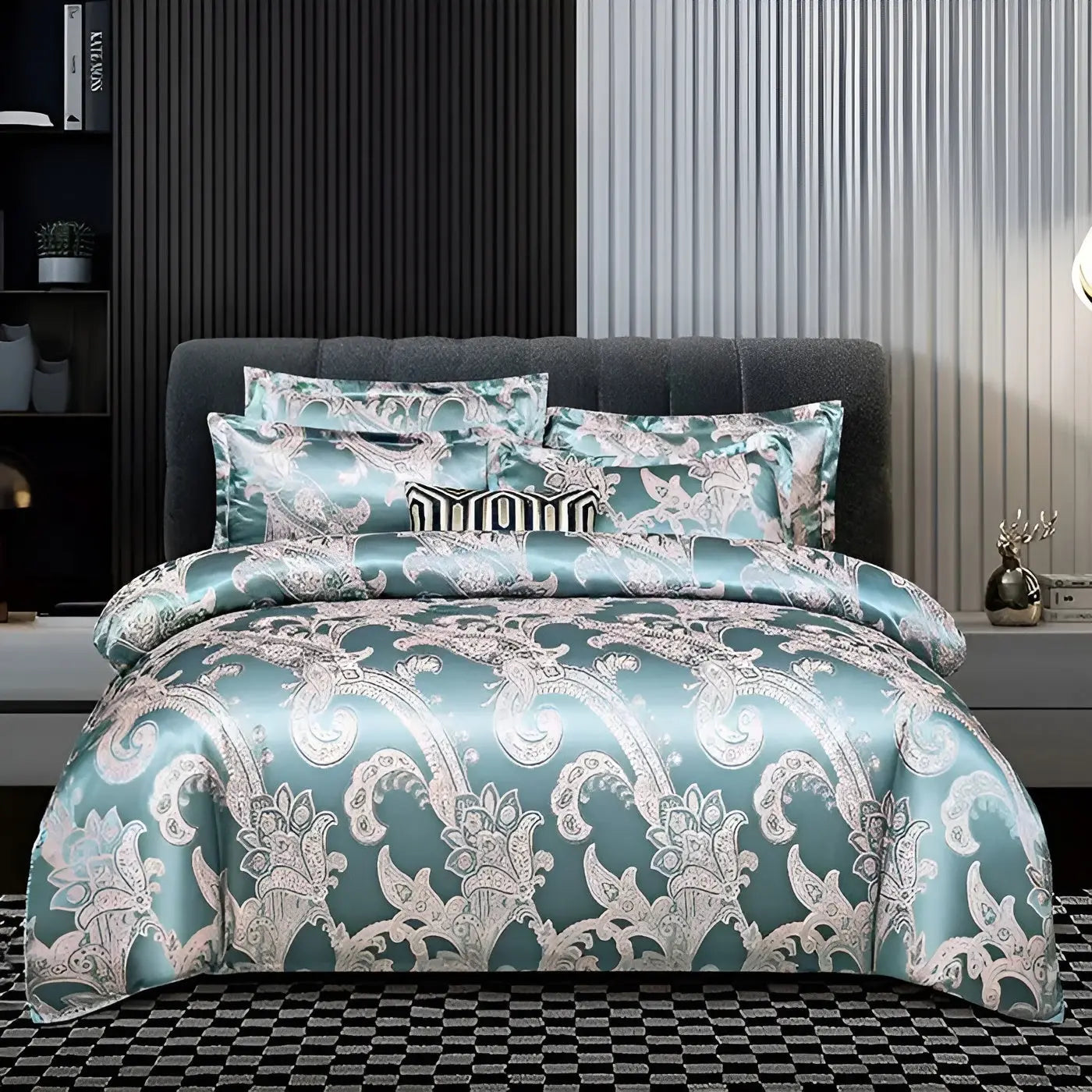 Elegant Soft Silk Bedding Duvet Cover Set