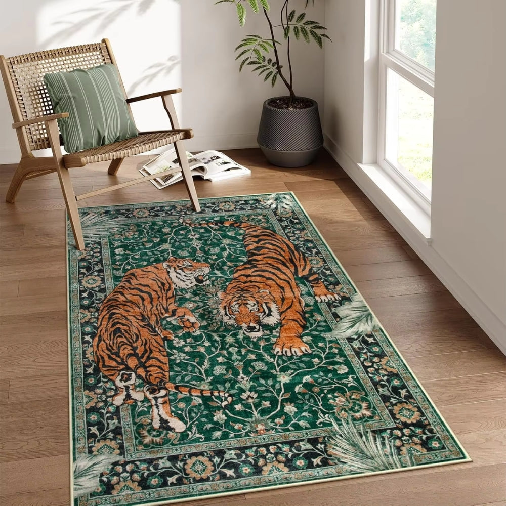Wild Animal Print Area Rug Carpet