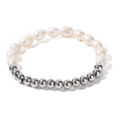 Elegant Golden Beaded Charm Bracelet