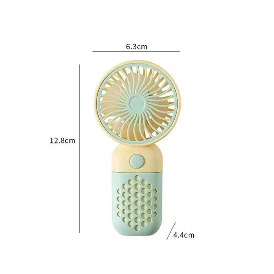 Compact Rechargeable Mini Fan with Scented Function - Luxicro