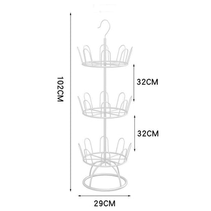 Space Saving 360 Degree Shoe Organizer Rack