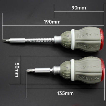 Compact Adjustable Magnetic Multi Bit Screwdriver Set