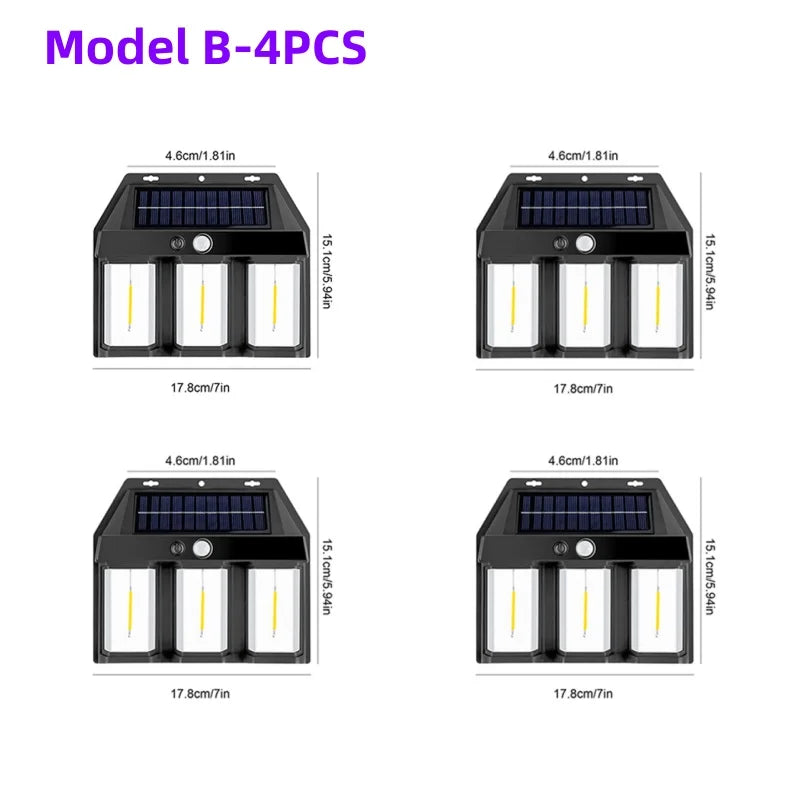 Outdoor LED Solar Powered Waterproof Wall Light