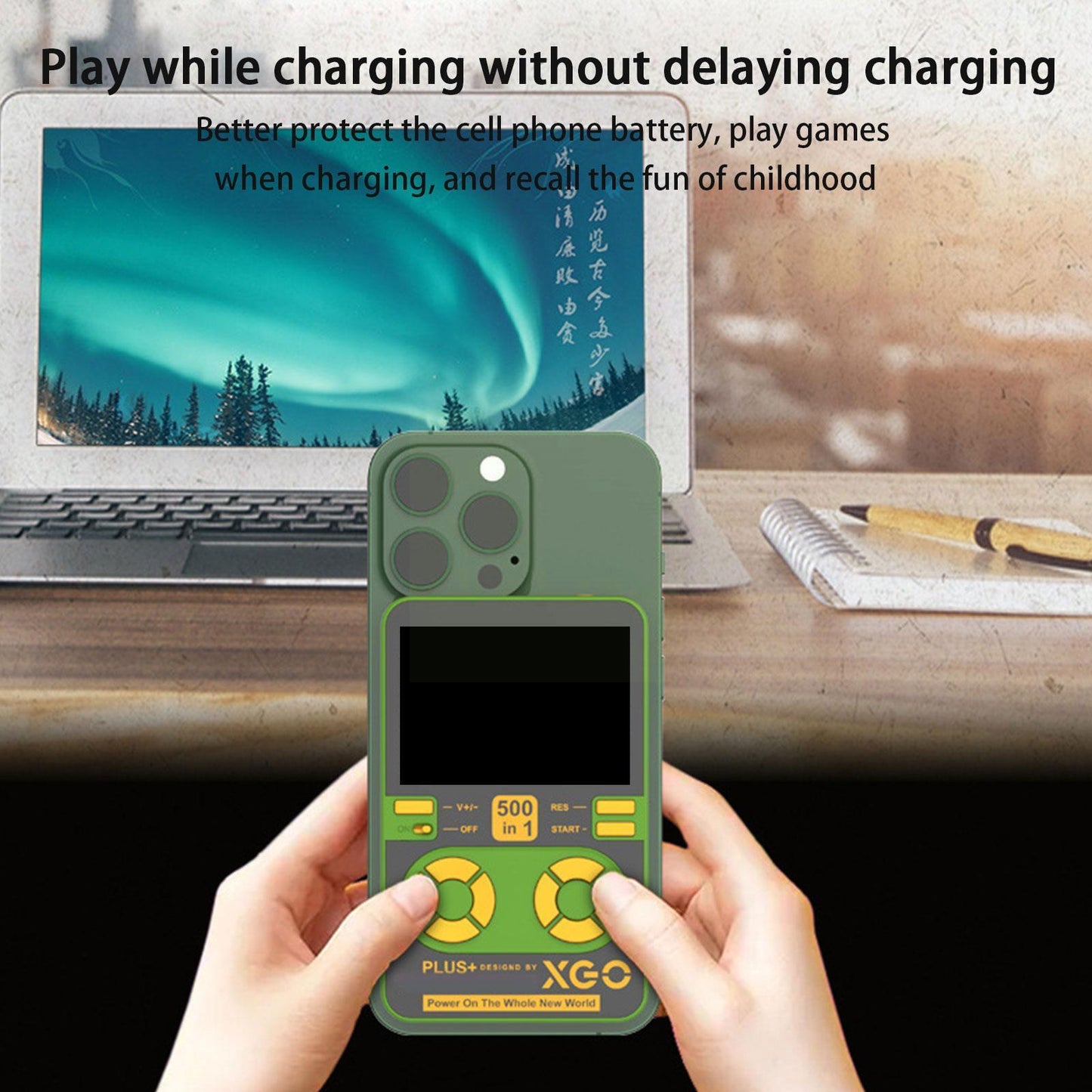 Compact Vintage Gaming Portable Charger