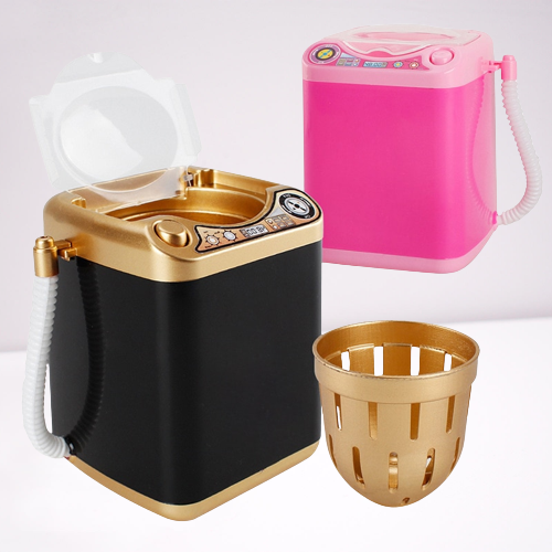 Compact Travel Makeup Brush Cleaning Tool