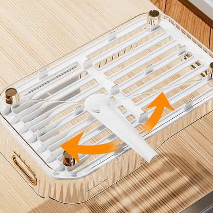 Compact Folding Dish Rack Veggie Holder