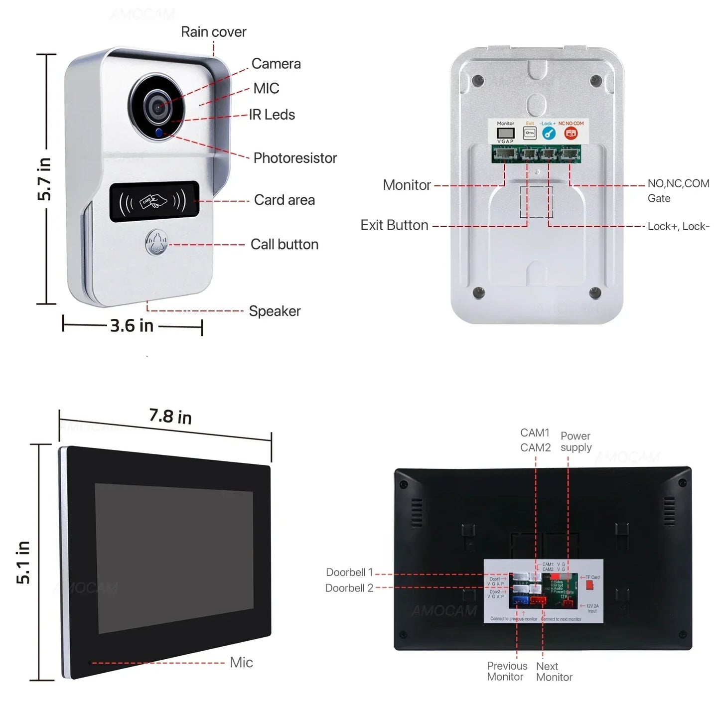 Wireless Smart Doorbell with 1080P HD Camera