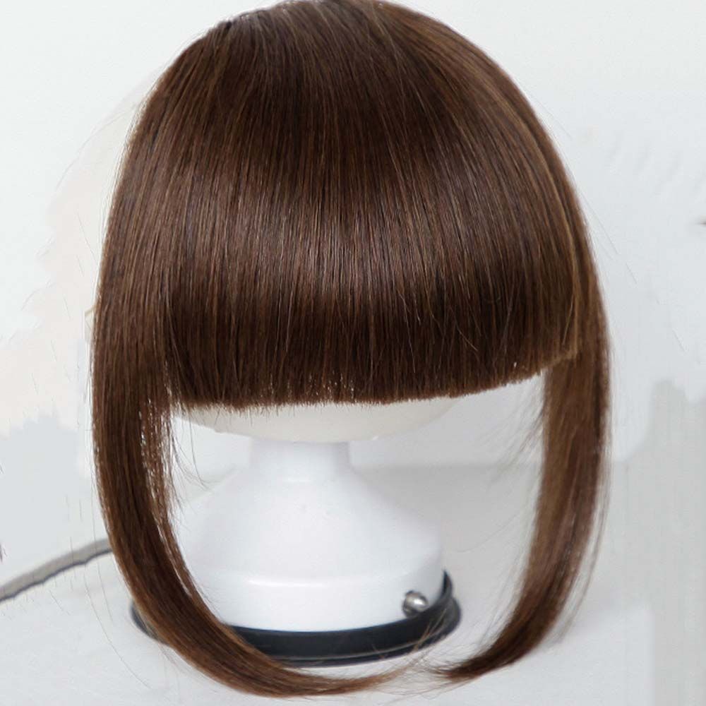 Easy Clip On Realistic Fake Fringe Hair Bangs