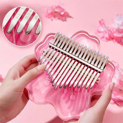 Vibrant Pink Mini Kalimba Instrument