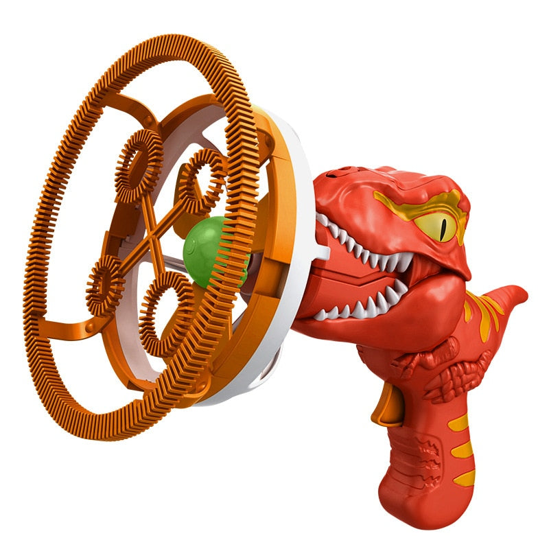 Colorful Kids Dinosaur Bubble Gun - Luxicro