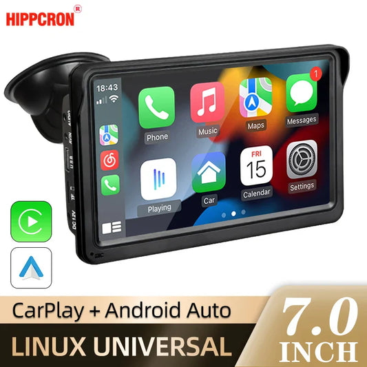 7 Inch Touch Screen Car Stereo with Android Auto - Luxicro