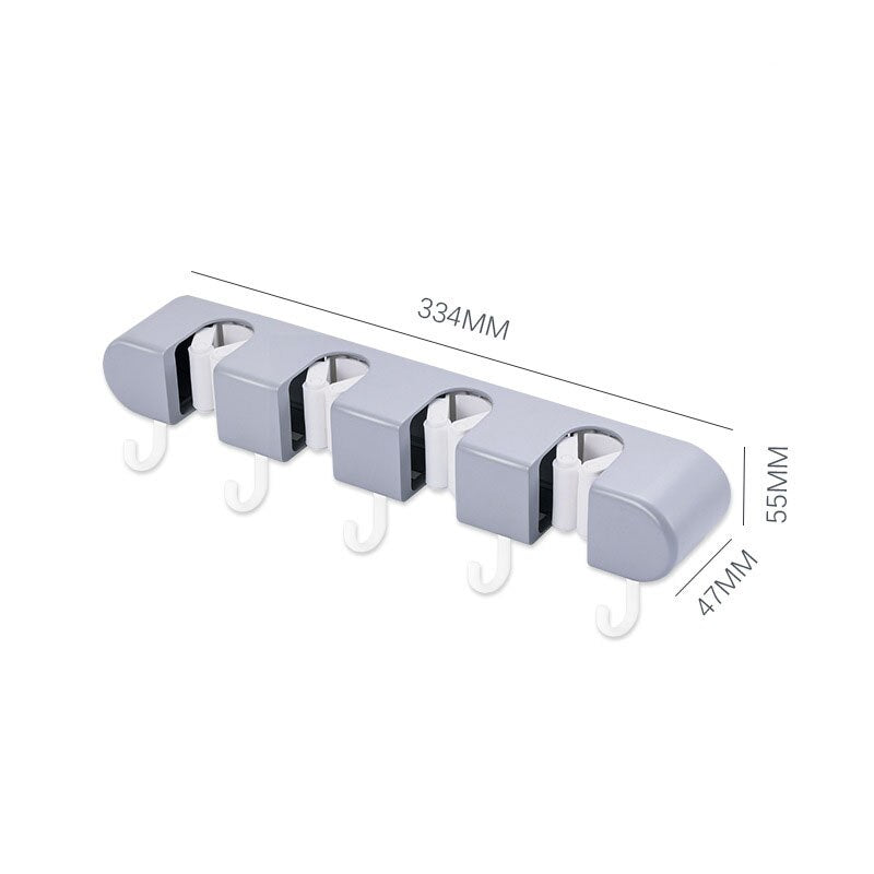 Space-Saving Wall Mount Mop Holder