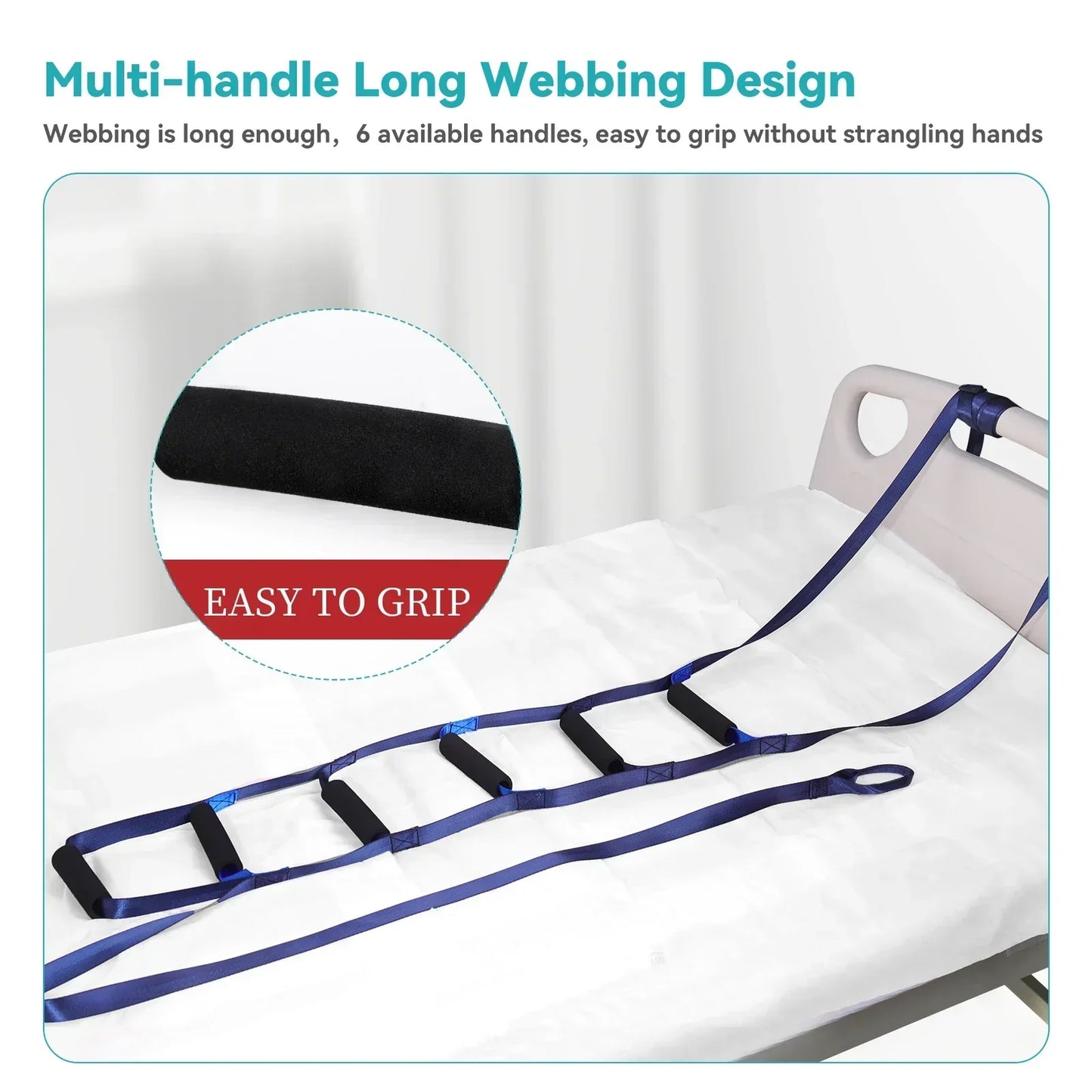 Easy Grip Bed Rail Support Handle
