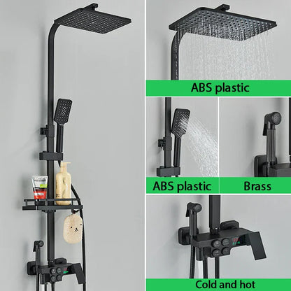 Premium Adjustable Thermostatic Shower Head System
