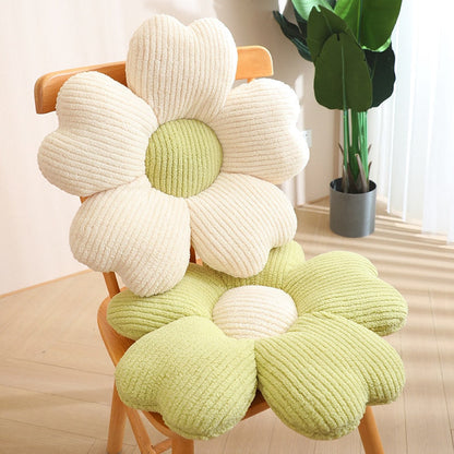 Soft Flower Design Accent Pillow