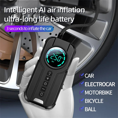 Portable Car Battery Starter Kit with Air Compressor