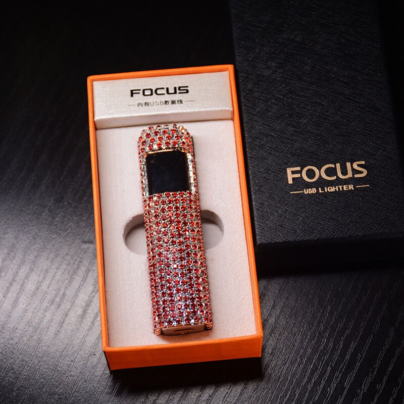 Glittering Gem Rechargeable Pocket Lighter