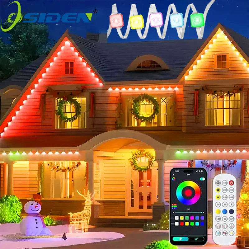 Colorful Outdoor String Lights with Remote Control - Luxicro