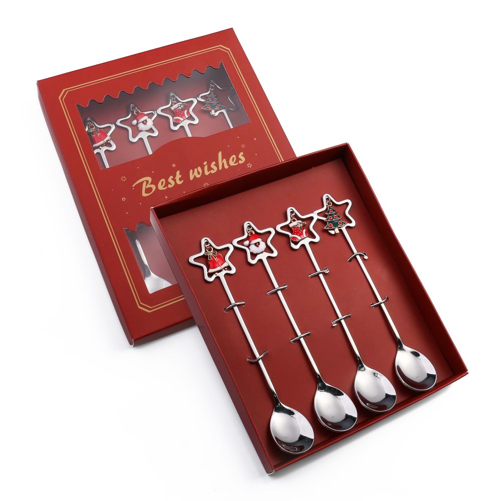 Christmas Holiday 4 Piece Dinner Table Set