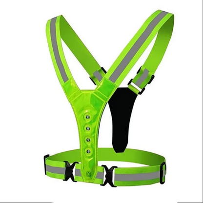 Visible LED Safety Vest with Adjustable Fit
