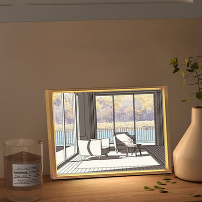 Colorful Modern 2D Art LED Table Lamp