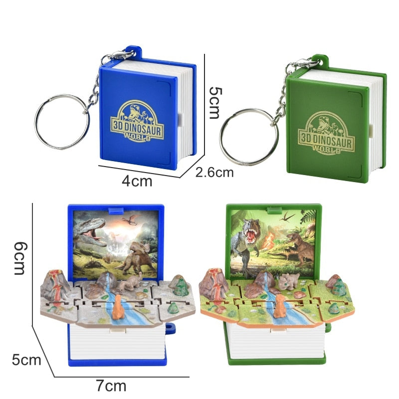 Colorful 3D T-Rex Small Keychain Figure