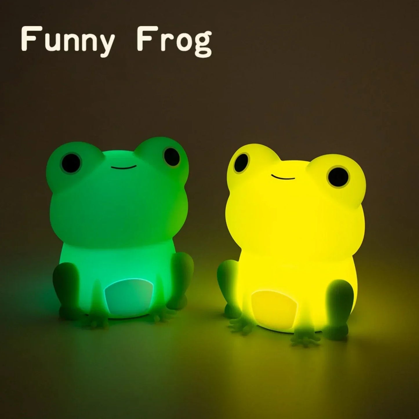 Fun Children's Frog Night Light with Timer and USB