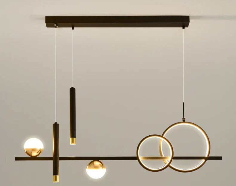 Sleek Slim LED Pendant Light with Remote Dimmer Control