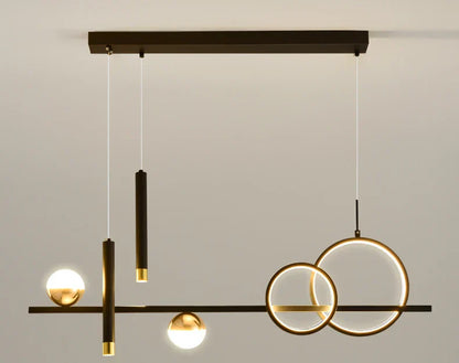 Sleek Slim LED Pendant Light with Remote Dimmer Control