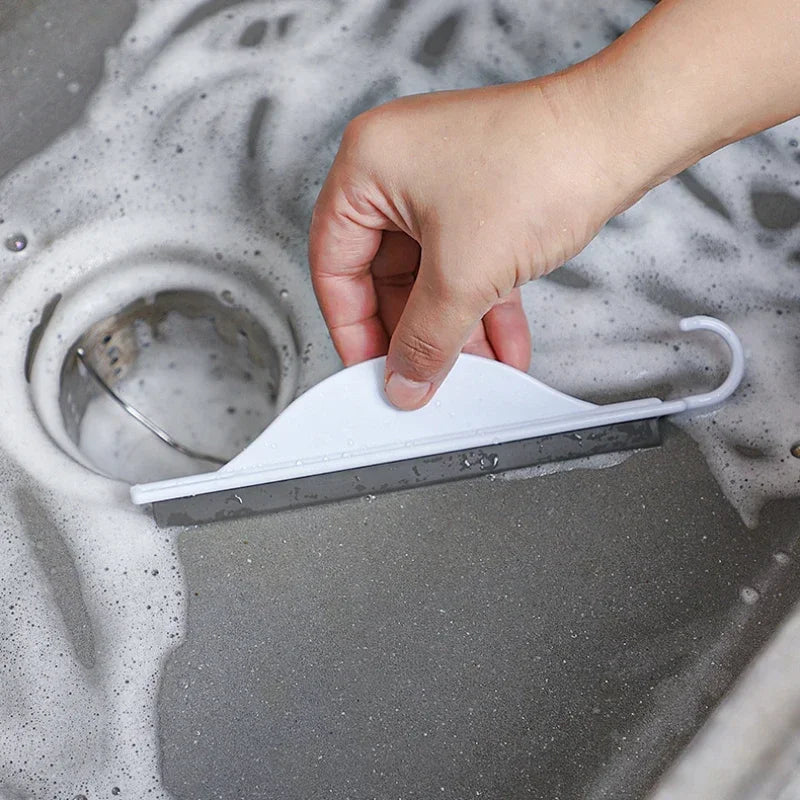 Compact Bathroom Squeegee with Soft Rubber Edge