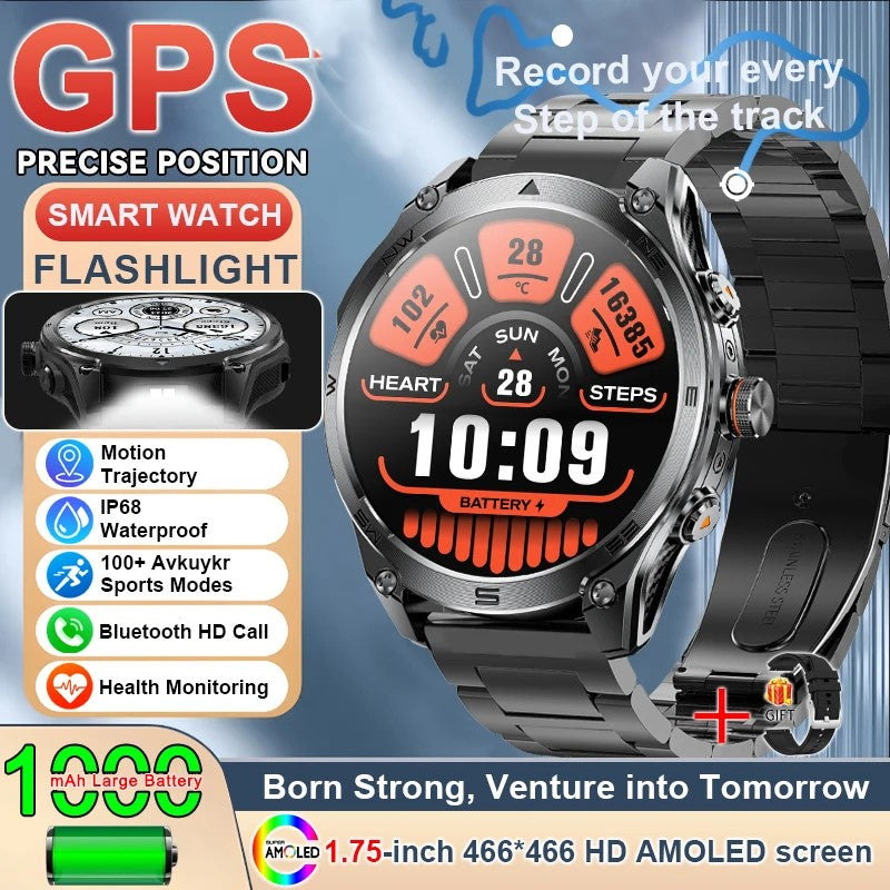 Advanced GPS Waterproof Sports Smartwatch
