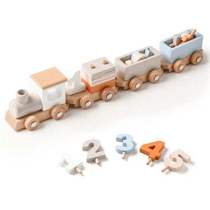 Fun Kids Wooden Birthday Train Decoration