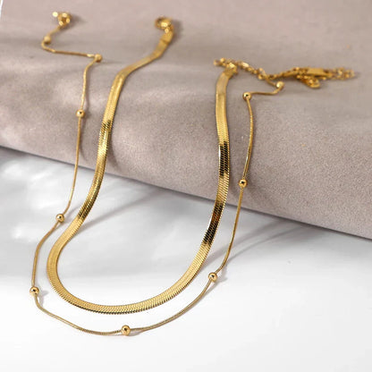 Luxury Bar Chain Stacked Necklace Set