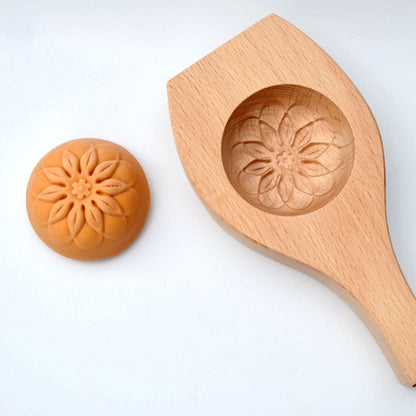 Natural Wood Mooncake Maker Tool