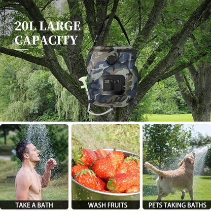 Compact Solar Powered Shower Kit 20L