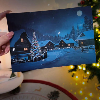 Cozy Winter Wonderland Scene Postcard - Luxicro