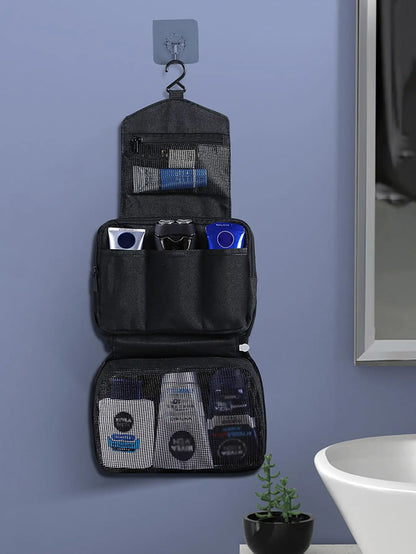 Compact Travel Toiletry Bag with Wet Dry Separation