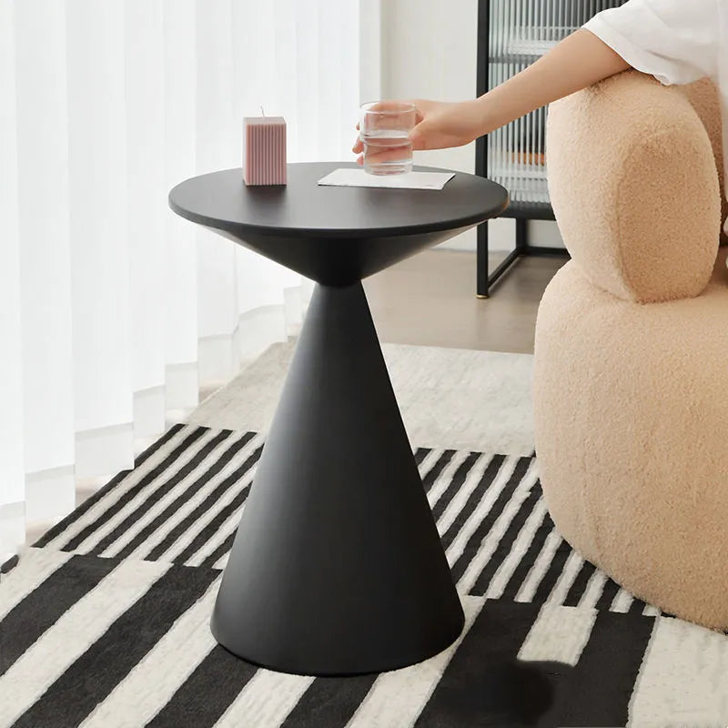 Sleek Circular Glass Contemporary Table Lamp - Luxicro