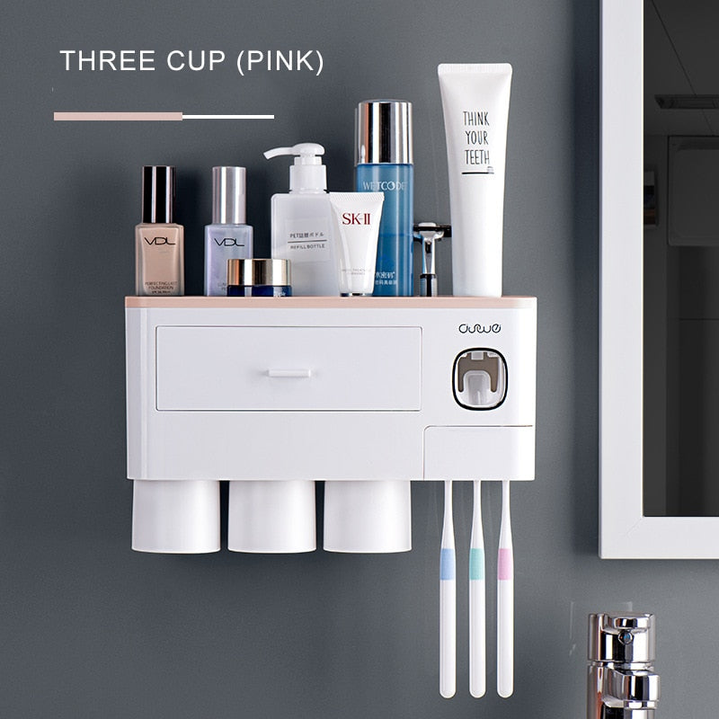 Wall Mounted Compact Bathroom Shelf Organizer